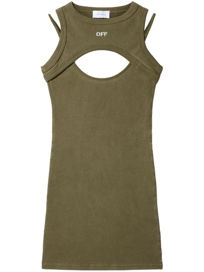 Ribbed Cut-Out Dress