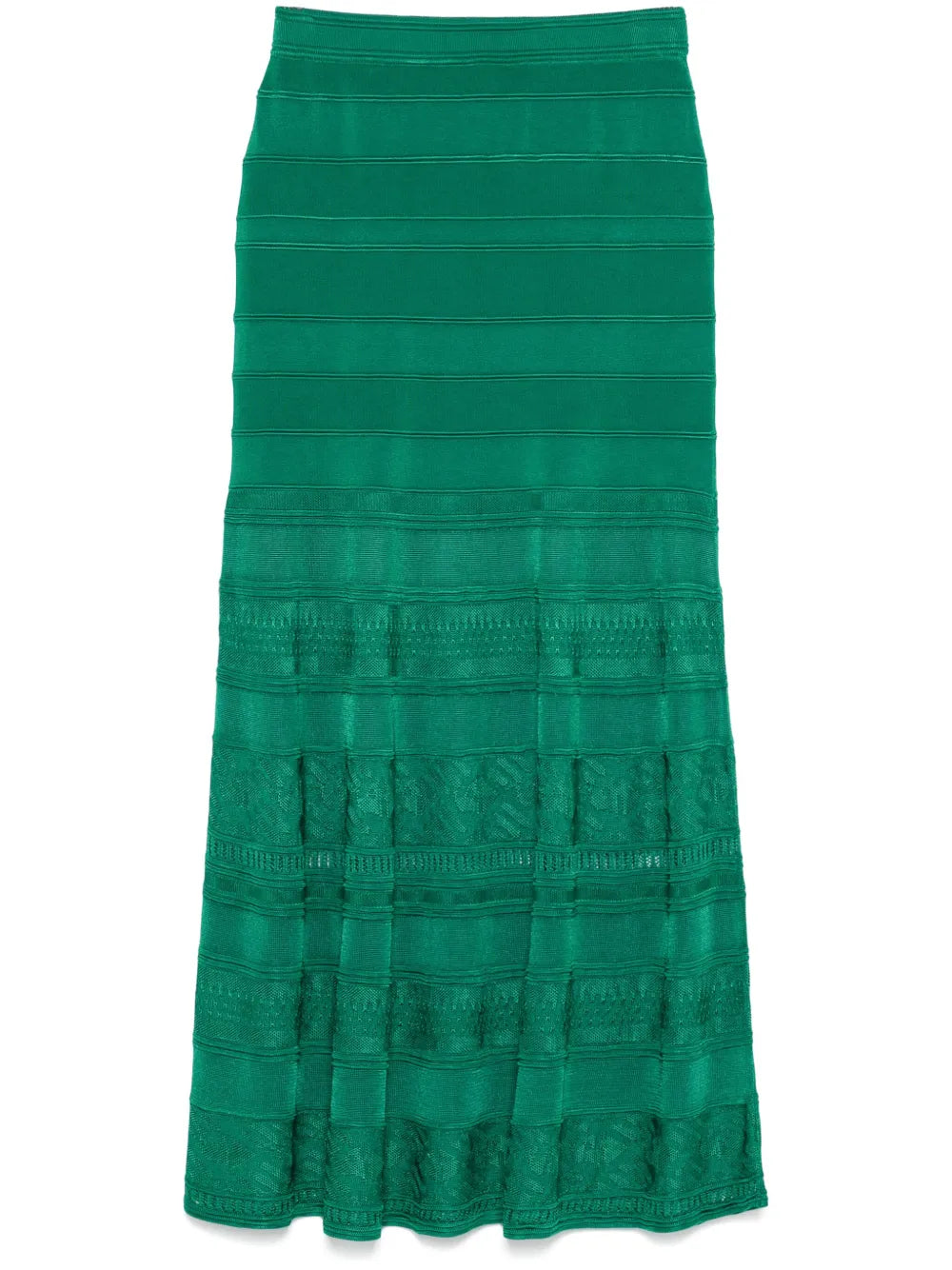Decorative-Knit Maxi Skirt