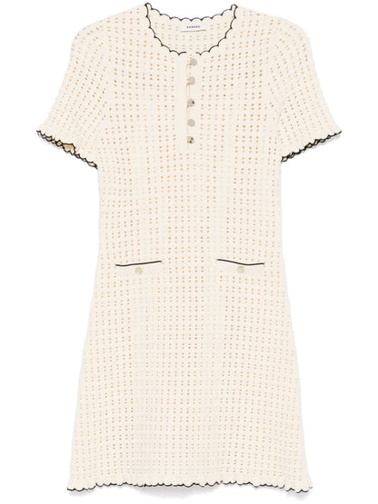 Open Knit Mini Dress
