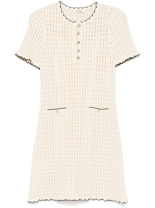 Open Knit Mini Dress