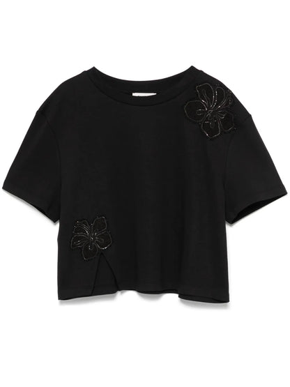 Rhinestone-Embellished T-Shirt