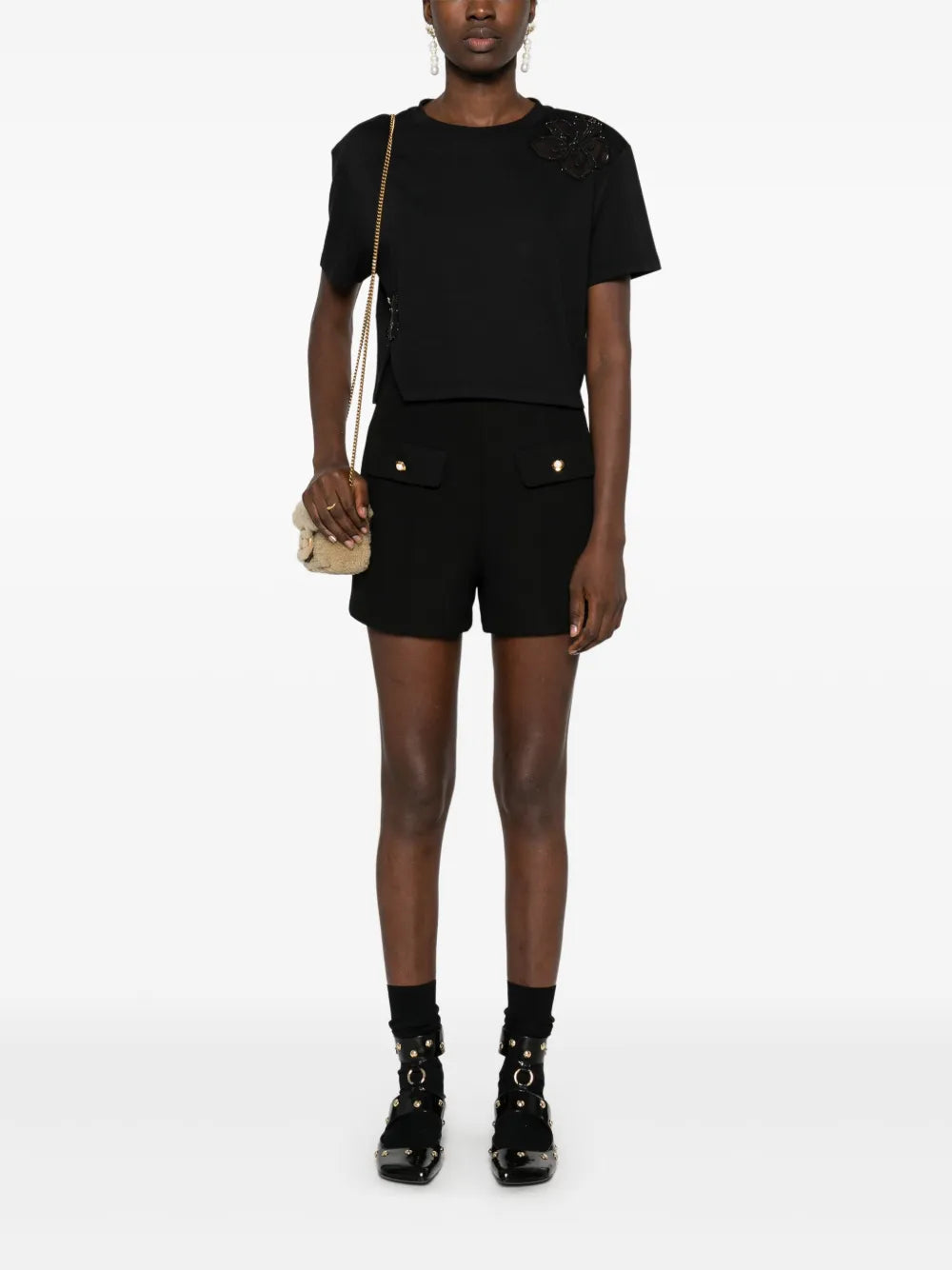 Rhinestone-Embellished T-Shirt