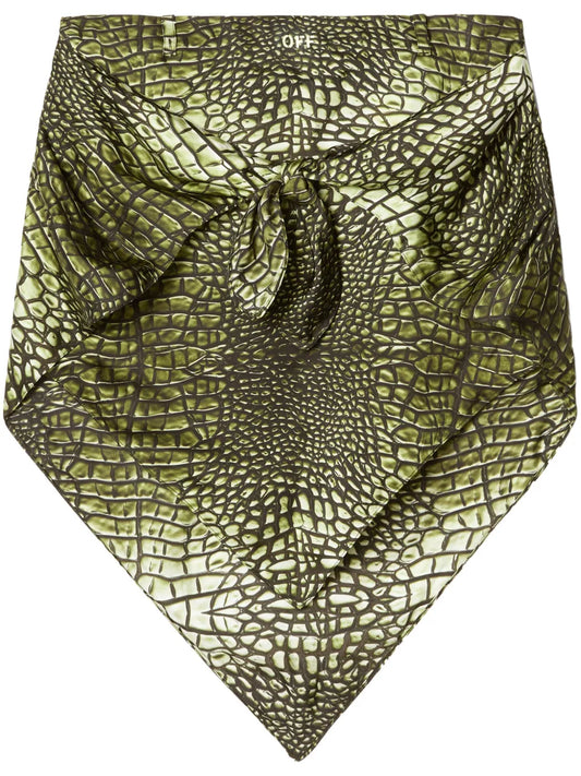 Croco Bandana Skirt