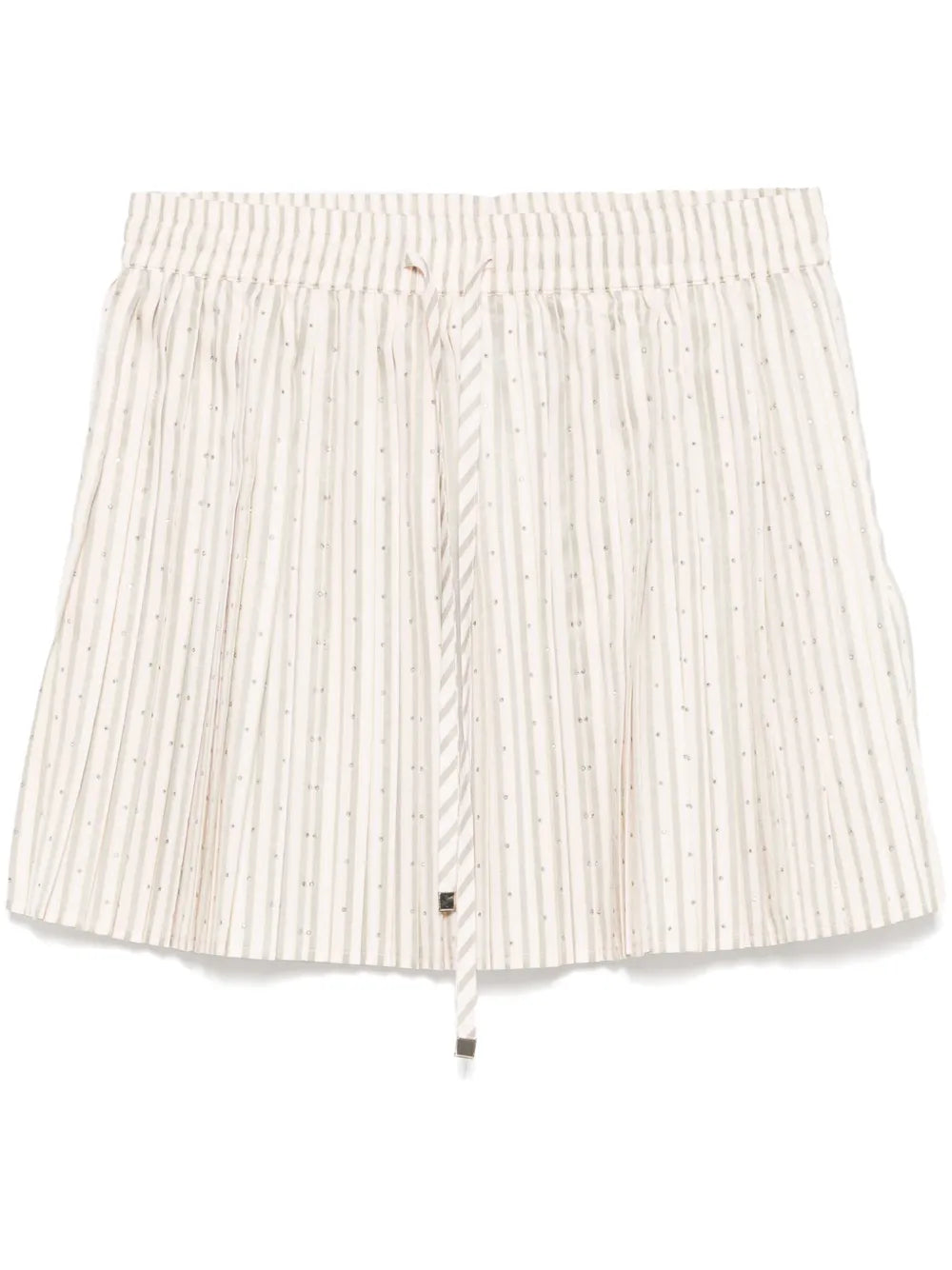 Rhinestone-Embellished Mini Skirt