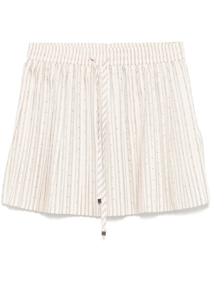 Rhinestone-Embellished Mini Skirt