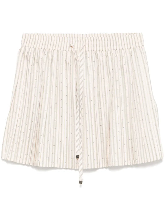Rhinestone-Embellished Mini Skirt