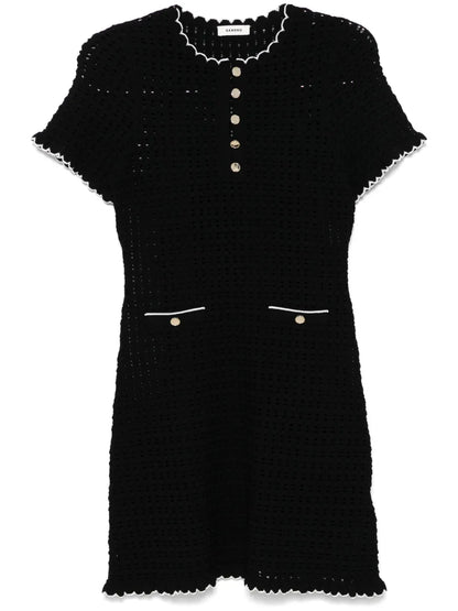 Open Knit Mini Dress