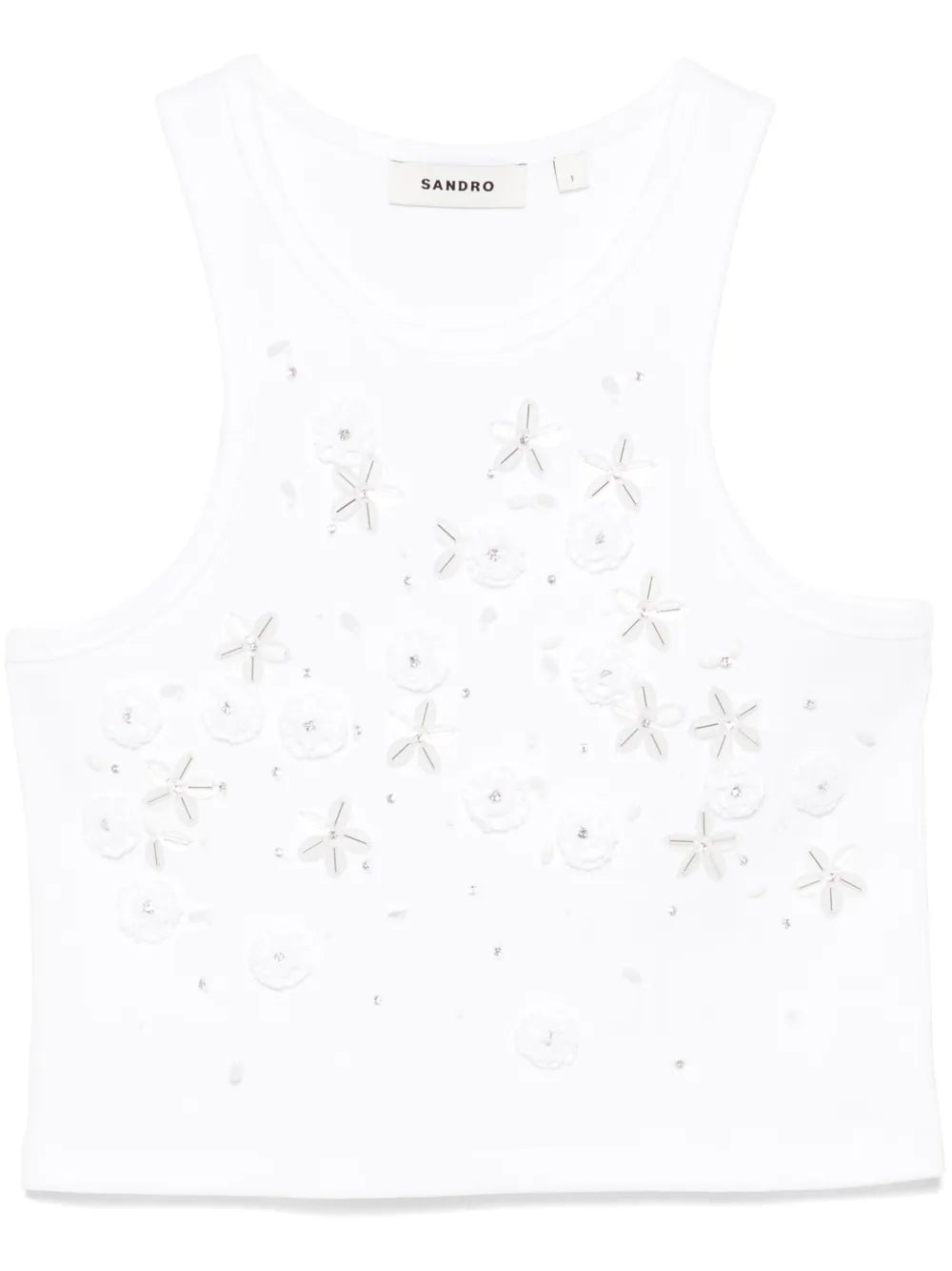 Sequin-Embellished Tank Top