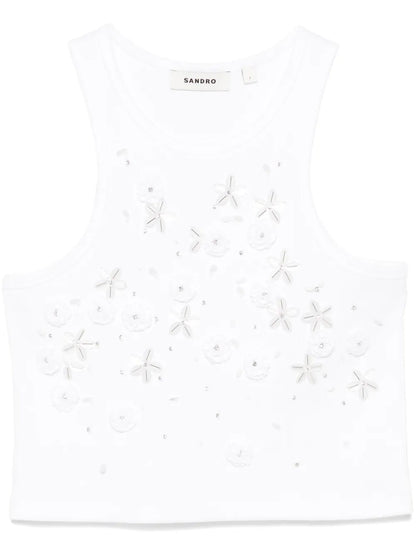Sequin-Embellished Tank Top