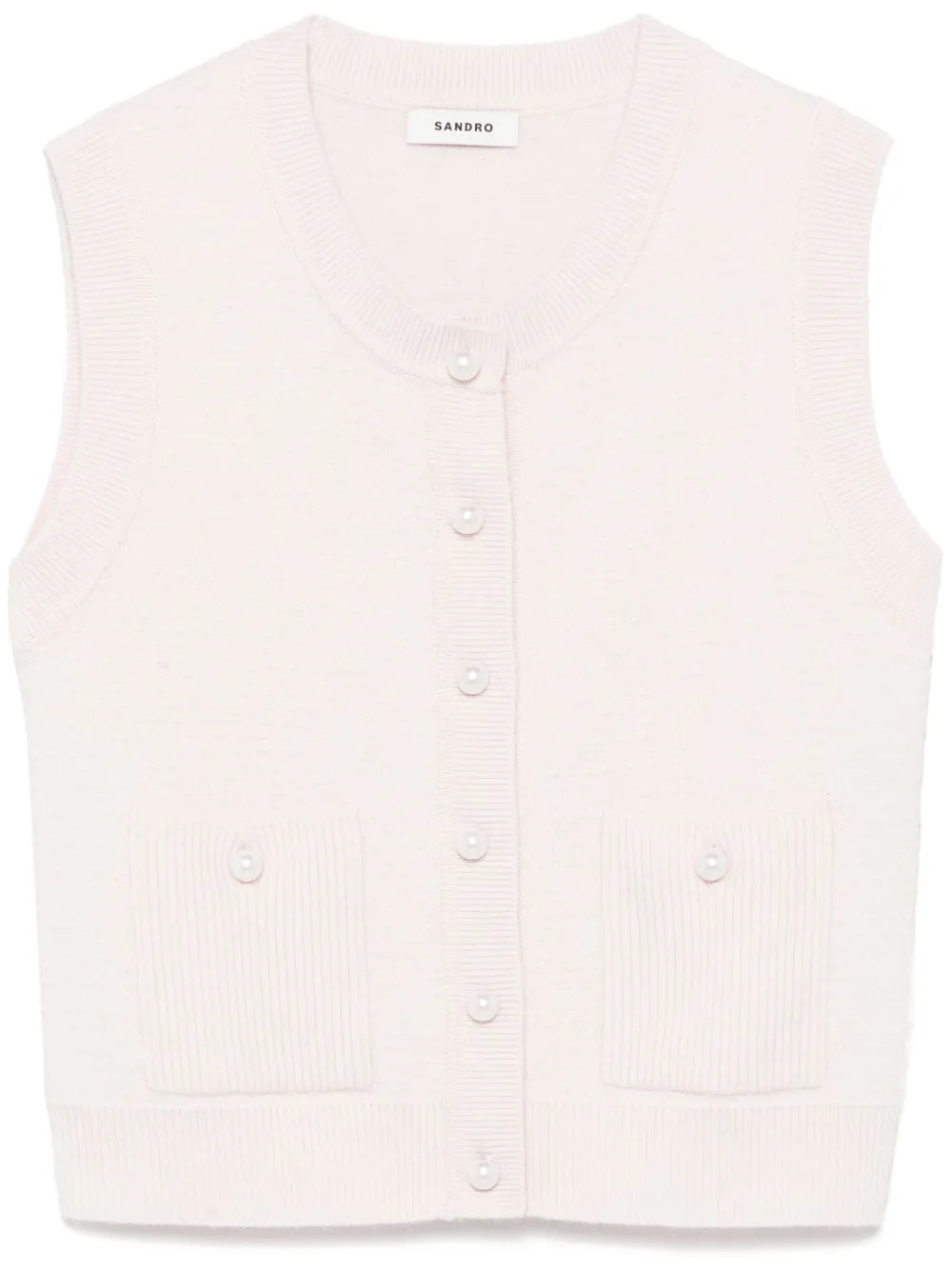 Bouclé Knit Vest