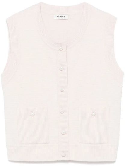 Bouclé Knit Vest