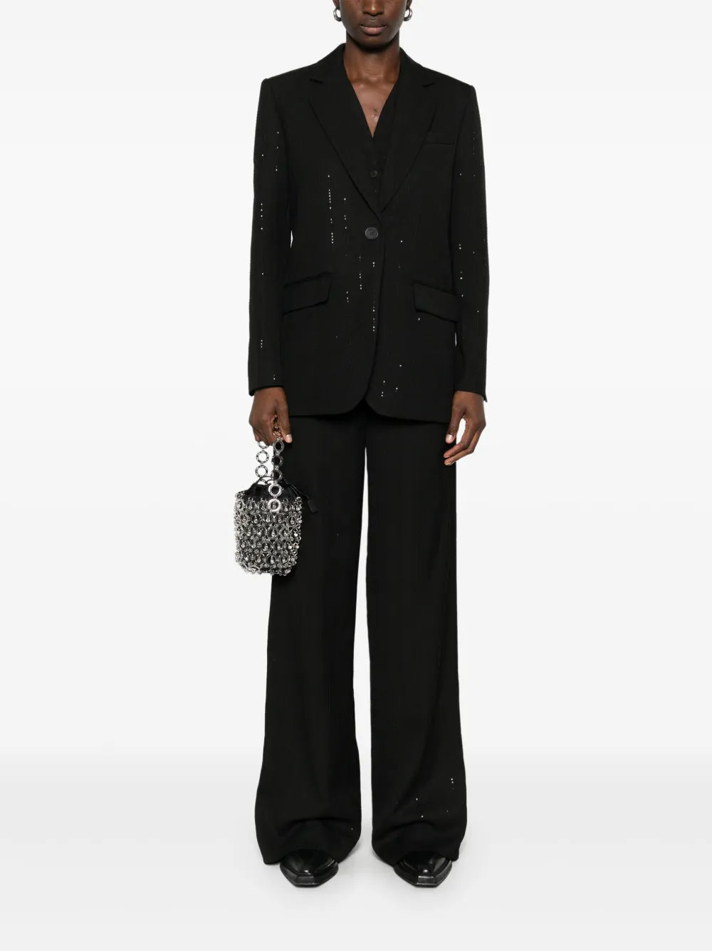 Sequin-Embellished Blazer