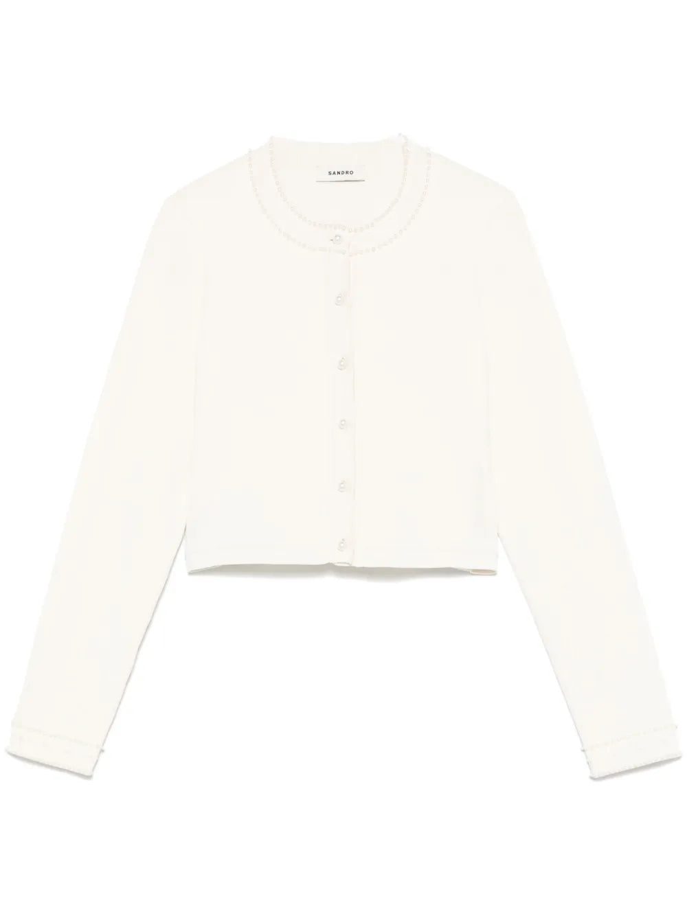Pearl-Detail Cardigan