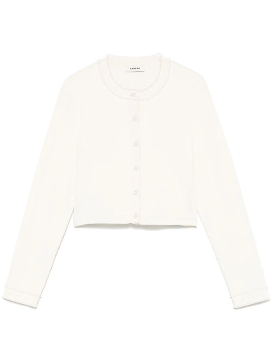 Pearl-Detail Cardigan
