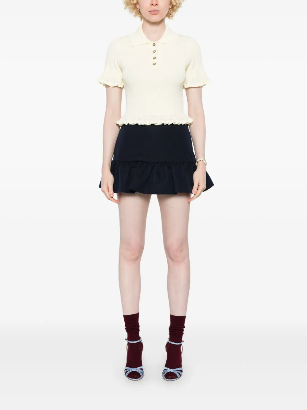 Ruffle-Detail Skorts