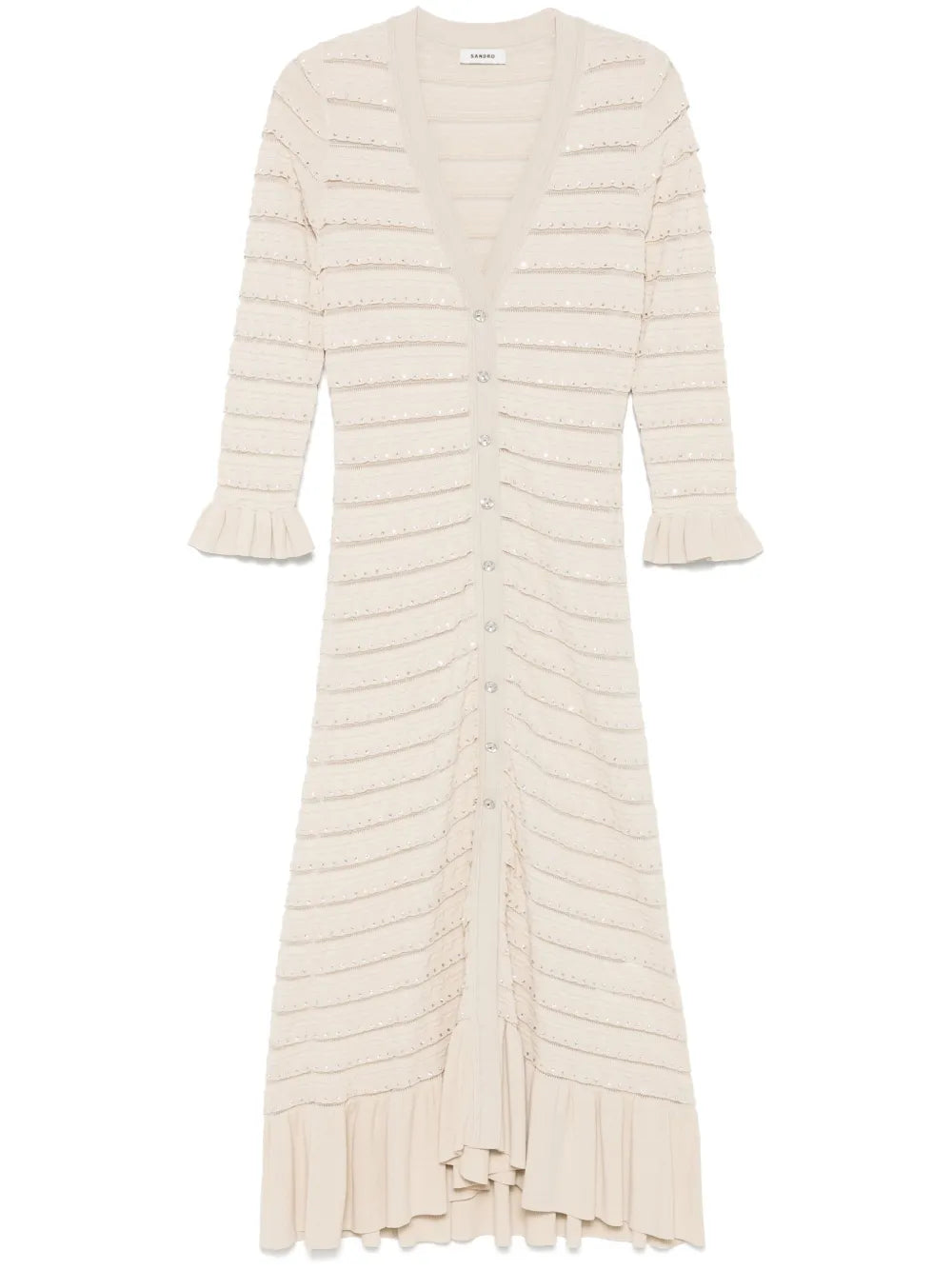 Crystal-Embellished Midi Dress