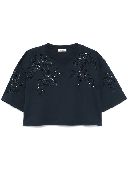 Rhinestone-Embellished T-Shirt