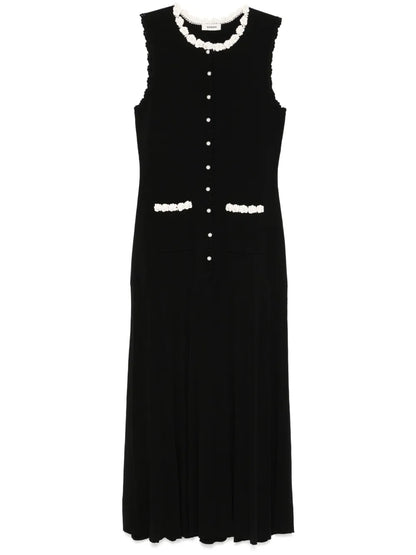 Corchet-Trim Maxi Dress