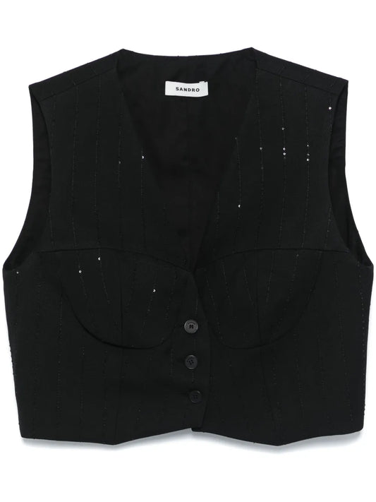 Sequined Vest