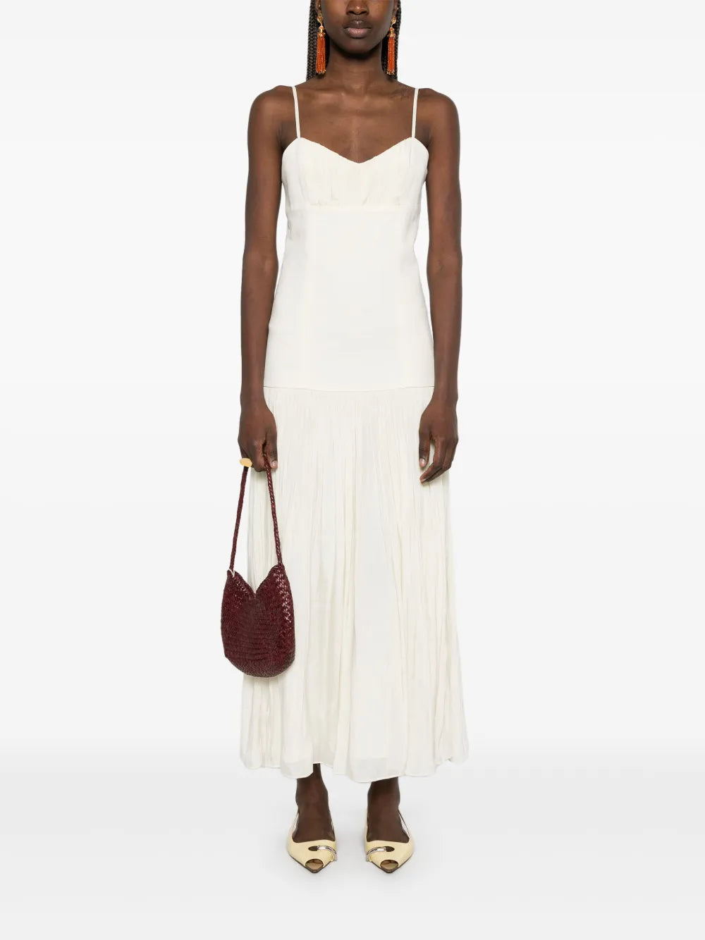 Gather-Detailed Maxi Dress