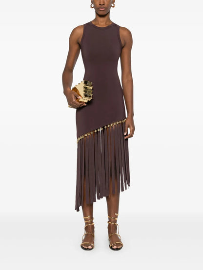 Fringed Maxi Dress