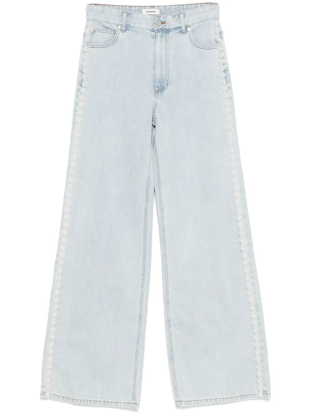 Pearl-Detail Jeans