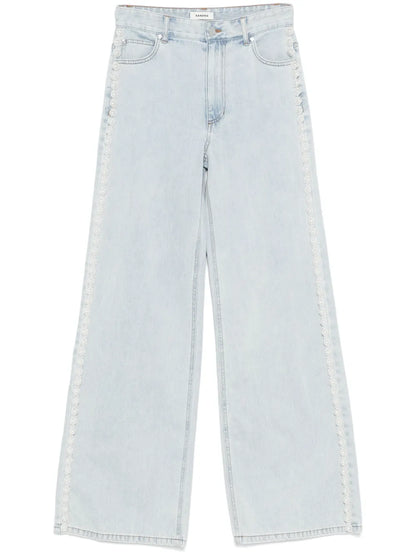 Pearl-Detail Jeans