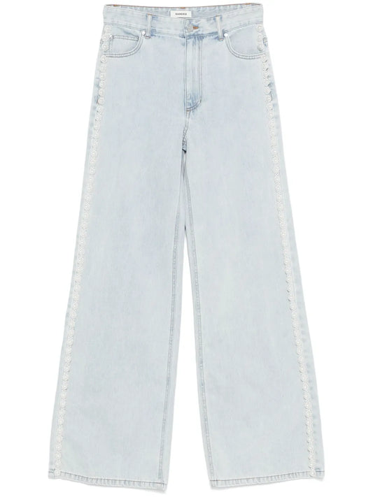 Pearl-Detail Jeans