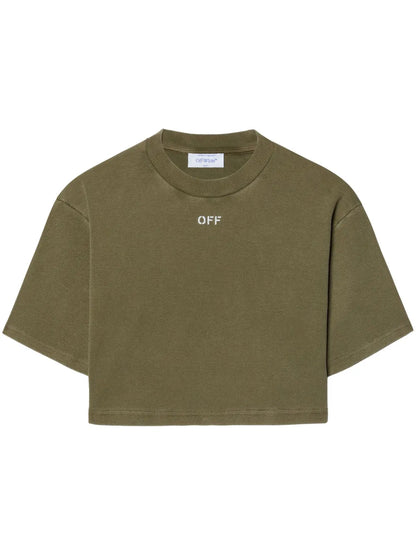 Logo-Embroidered Ribbed T-Shirt