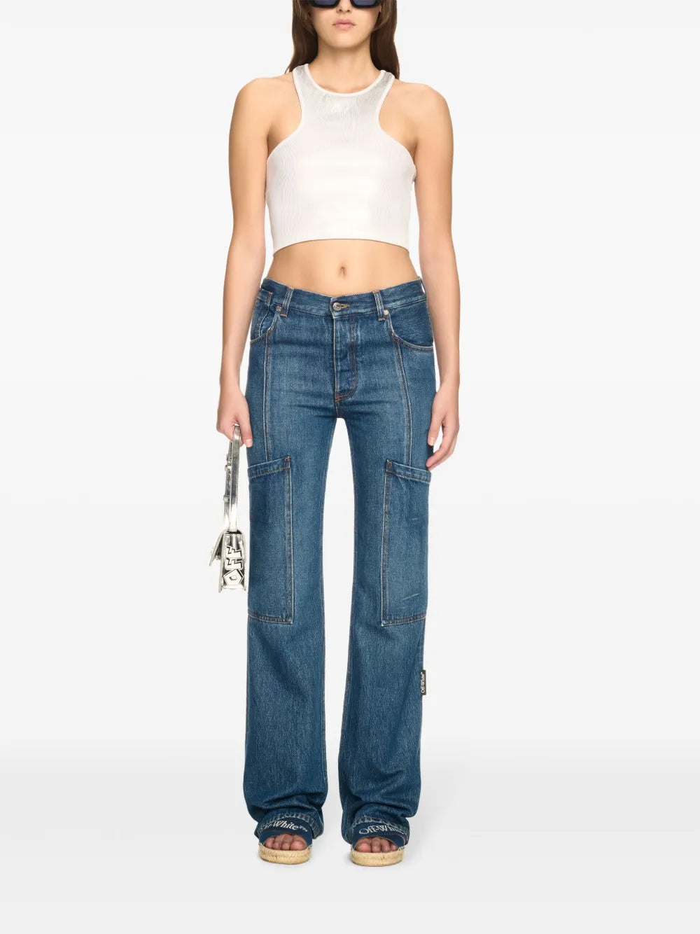 Straight-Leg Cargo Jeans