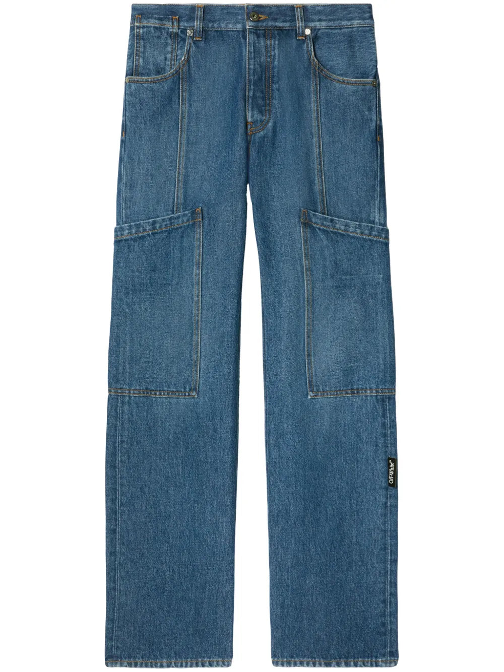 Straight-Leg Cargo Jeans