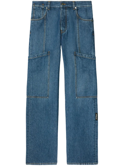 Straight-Leg Cargo Jeans