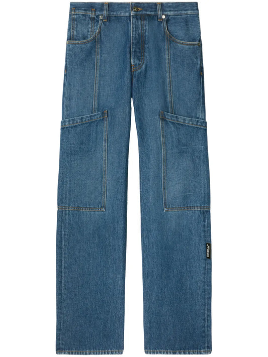 Straight-Leg Cargo Jeans