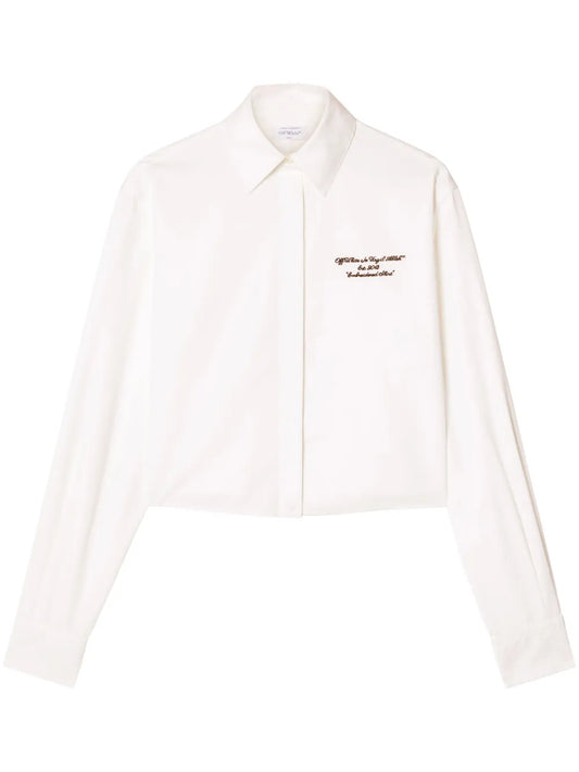 Embroidered Poplin Shirt