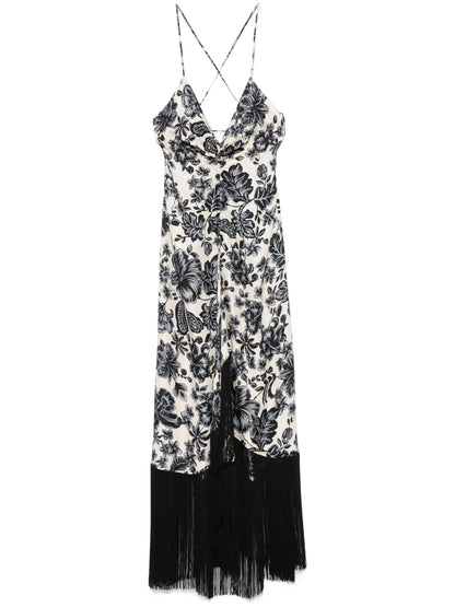Floral-Print Midi Dress