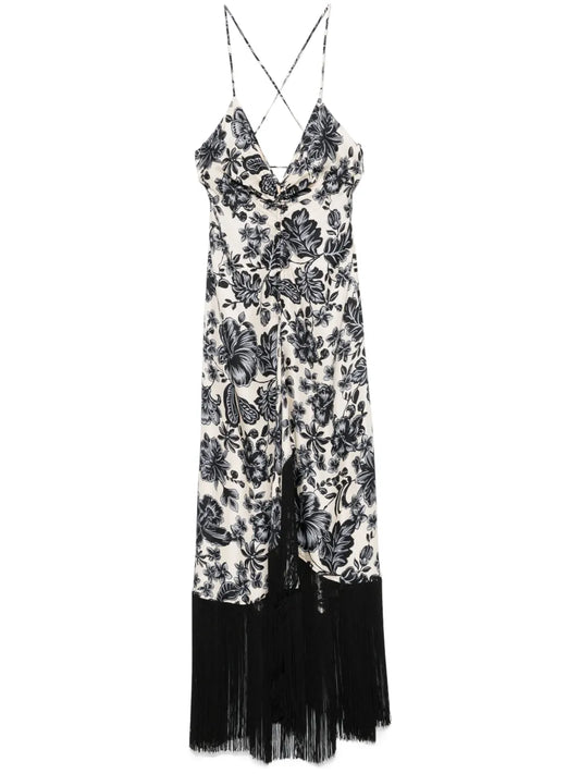 Floral-Print Midi Dress
