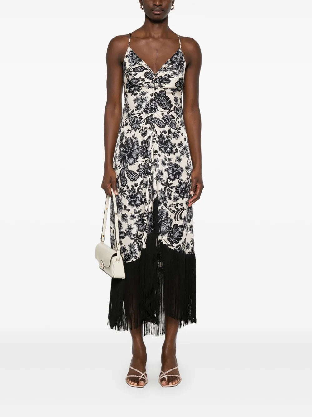 Floral-Print Midi Dress