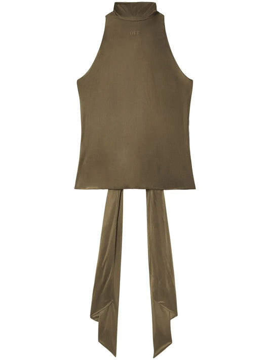 Draped-Detail Jersey Top