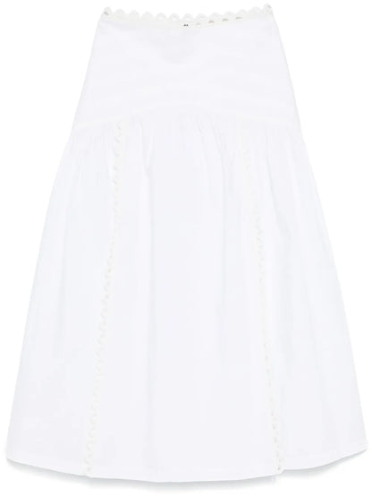 Poplin Midi Skirt