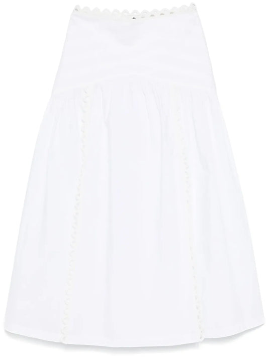 Poplin Midi Skirt
