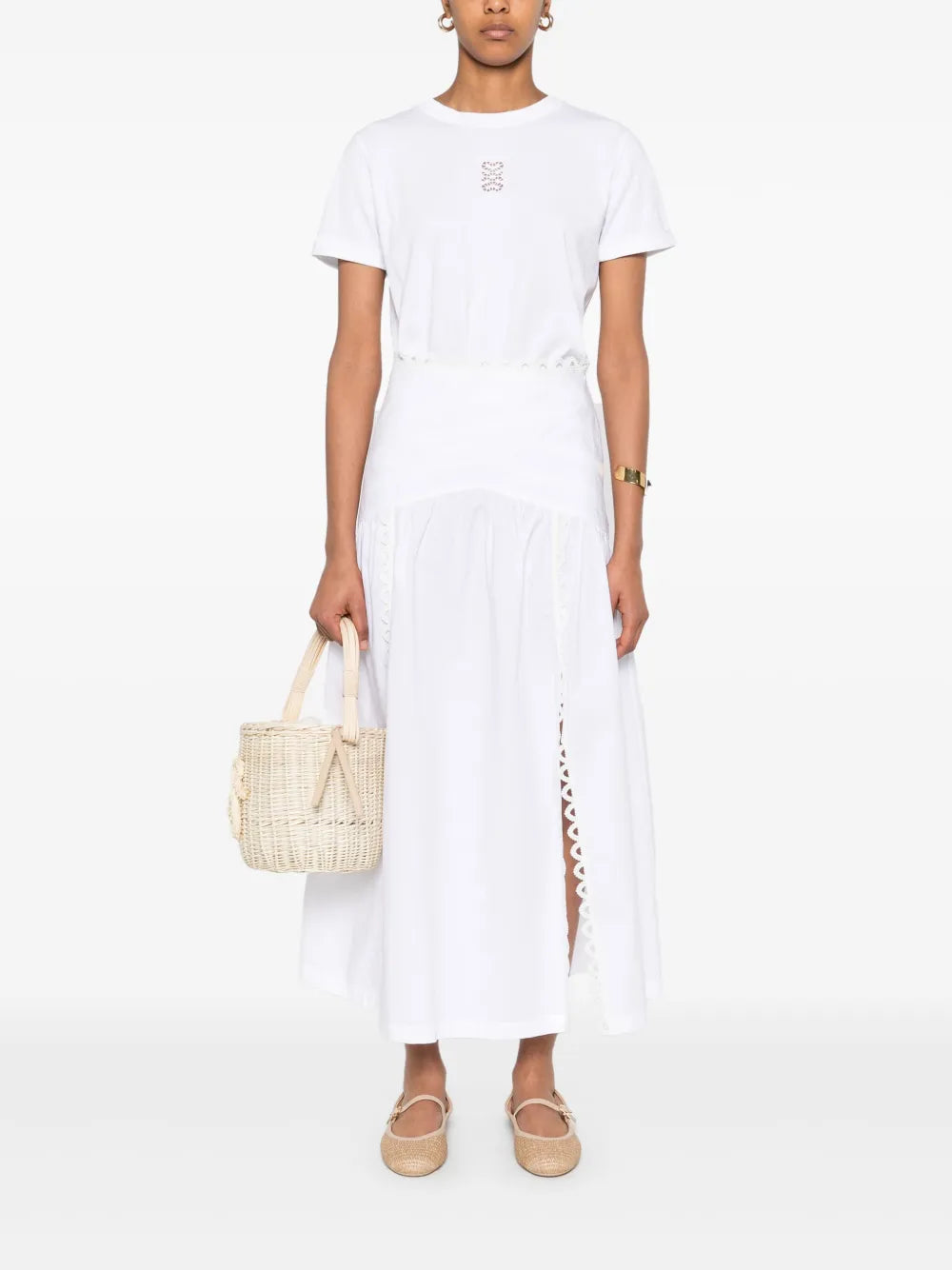 Poplin Midi Skirt