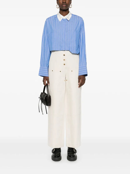 Twill-Weave Trousers