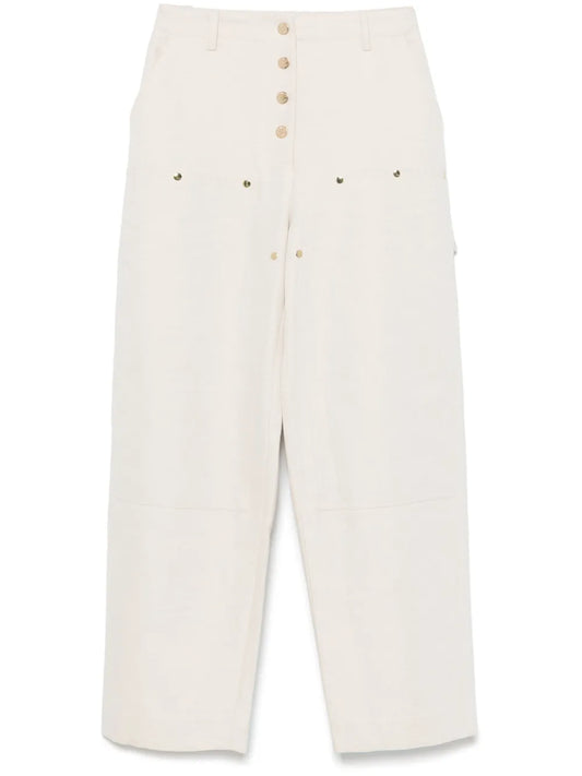 Twill-Weave Trousers
