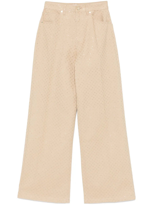 Crystal-Embellished Jeans