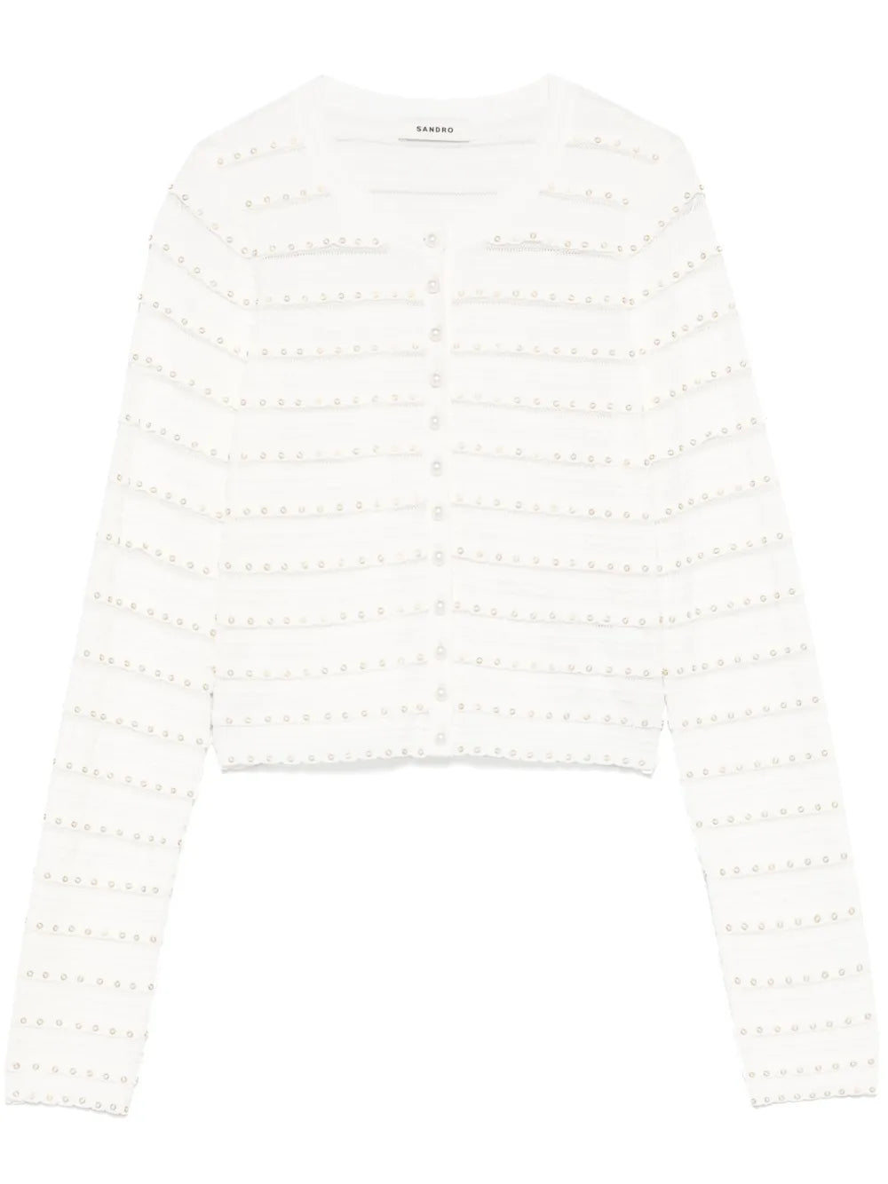 Stud-Embellished Cardigan