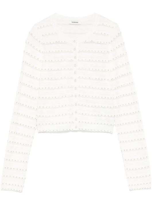 Stud-Embellished Cardigan