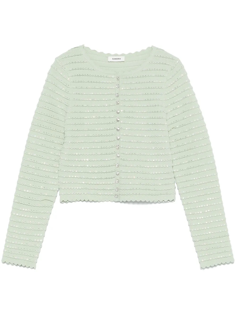 Crystal-Embellished Cardigan