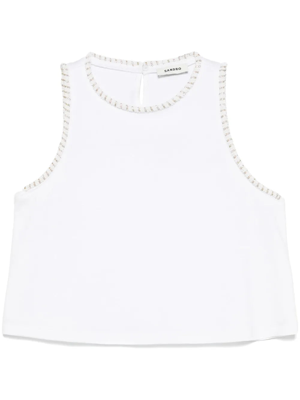 Bead-Embellished Tank Top