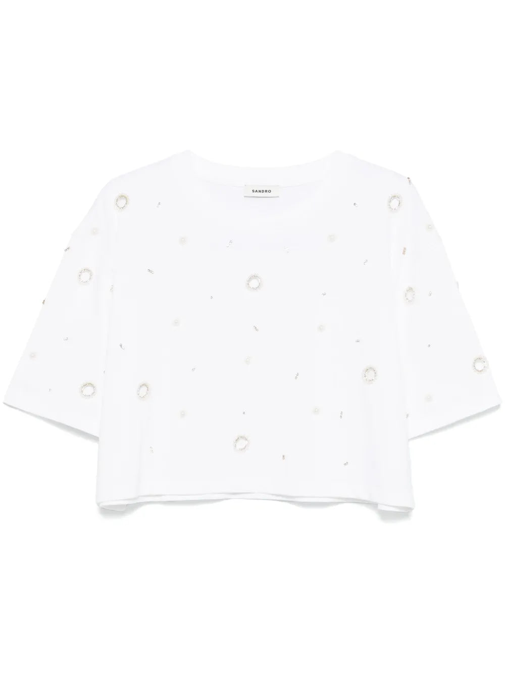 Pearl-Detail T-Shirt