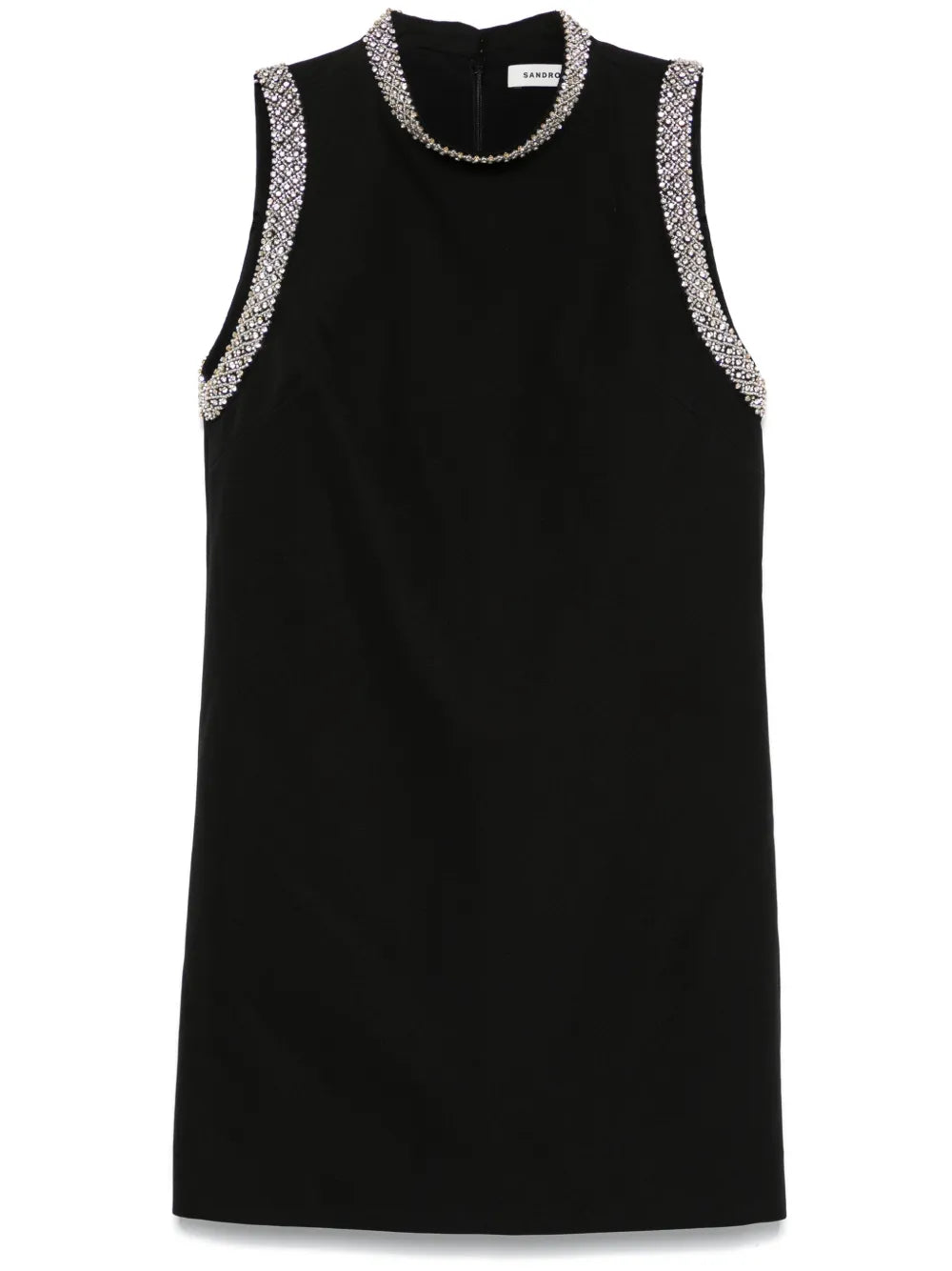 Rhinestone-Embellished Mini Dress